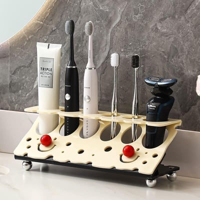 歐風笑臉情侶家用牙刷架2