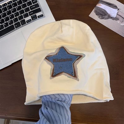 美式復古星星堆堆帽 瘦臉百搭帽6