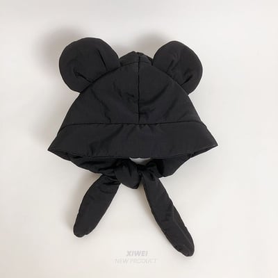 冬季新款米奇耳朵羽絨棉帽雷鋒帽 輕盈保暖護耳綁帶  防寒騎行帽5