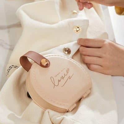 輕奢華風小型皮革收納包針線包7