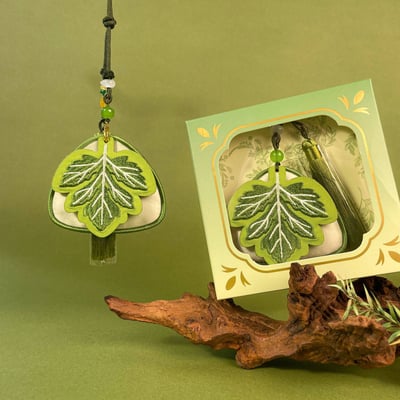 古風安康粽子掛飾節日禮物 端午艾草刺繡香囊禮盒4