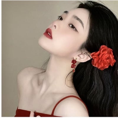 每年一定要恭喜發財過年喜慶耳環4