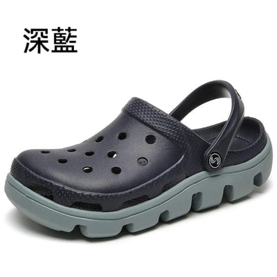 男款夏季舒適休閒洞洞鞋7