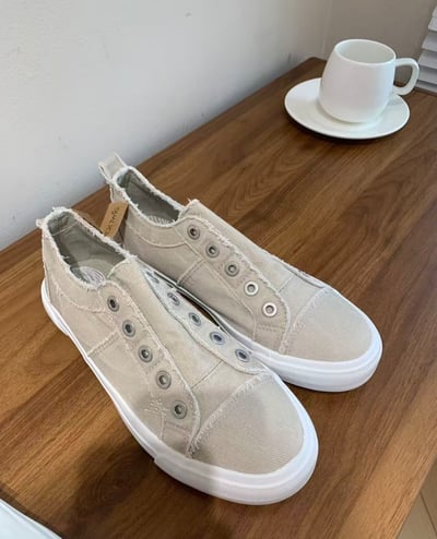 出口訂單做舊破邊帆布懶人鞋7