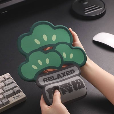 上班不蕉綠矽膠護腕滑鼠墊3