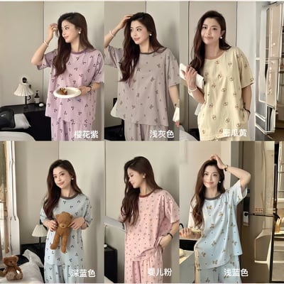 夏日涼感舒適雪花棉精靈睡衣 高級感透氣居家套裝11