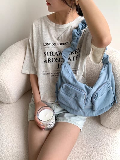 夏季必入！皺褶雲朵單肩包5