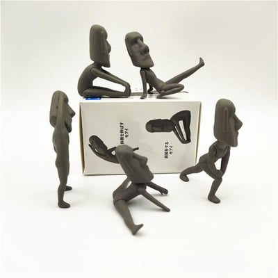 日系盲盒系列 伸展中的摩艾第一彈五件組合6