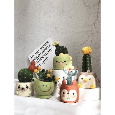 迷你可愛DIY 多肉動物羊毛氈戳戳樂2