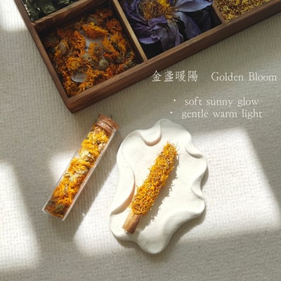 植物系手作聖木棒 兩支組 平靜希望禮盒｜金盞花 × 薰衣草3