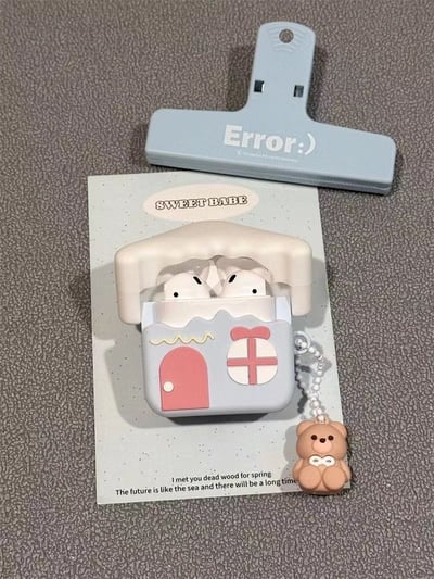 好像有點太可愛 房屋小熊 air pods耳機套2