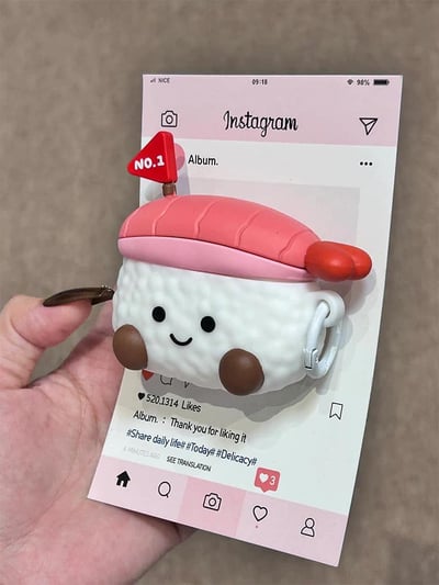 可愛壽司防摔耳機保護套3