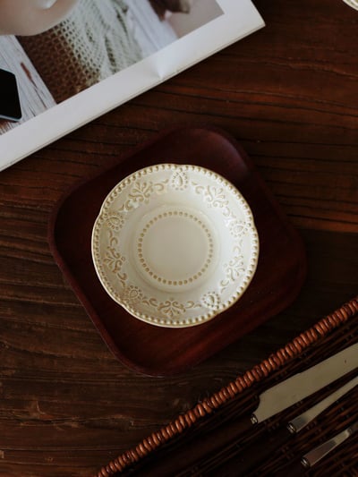 侘寂復古陶瓷調味碟 蘸料小菜碟 4 入組2