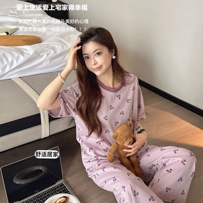 夏日涼感舒適雪花棉精靈睡衣 高級感透氣居家套裝10