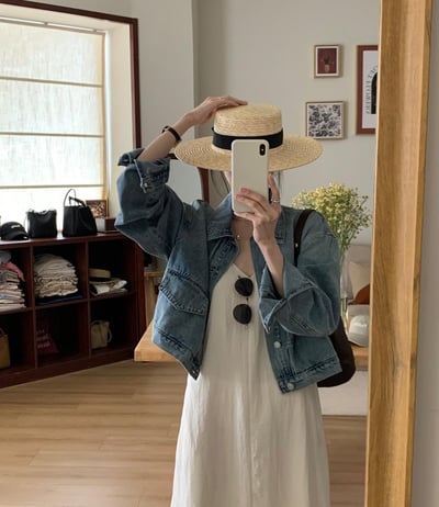 簡約個性風牛仔外套4