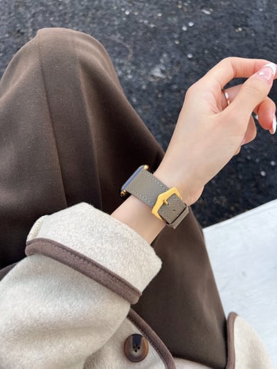 十字紋簡約Apple watch錶帶8