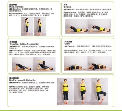 居家運動美體五段式彈力帶超值組14