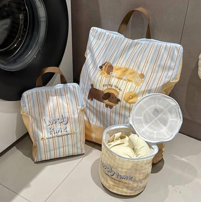 可愛加厚防變形手提洗衣網袋 4件入7