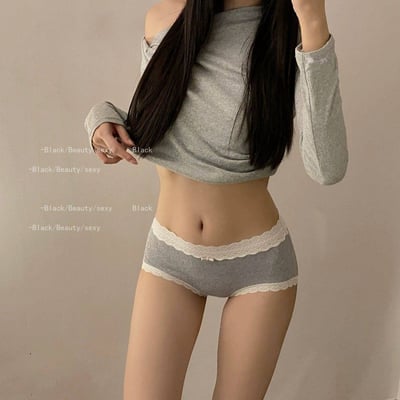 法式蕾絲雲感內褲 5 件組4