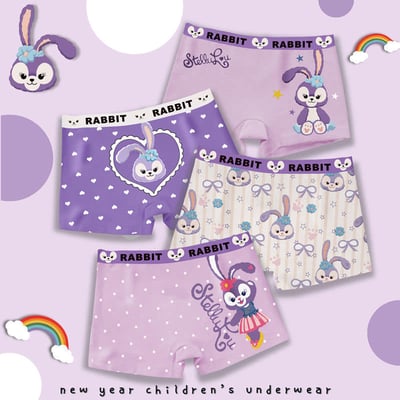 純棉女童多款四角平口褲 內褲2