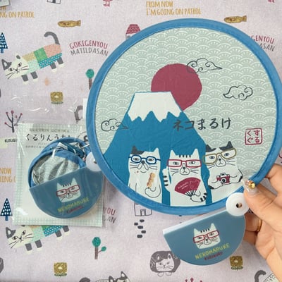 出門包包必備的小東西 一秒打開太方便   日系狗狗系列折疊扇4