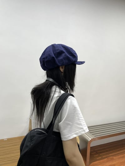 日系文藝八角帽顯臉小雲朵貝雷帽4