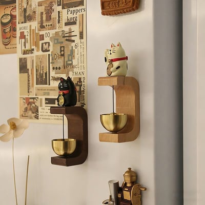 INS風招財貓磁吸門鈴｜開門響鈴 一開門就有好聲音的入戶小祝福5