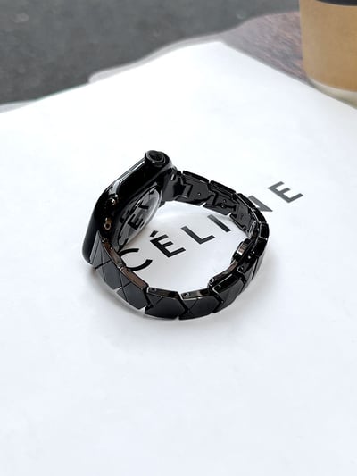 Apple Watch 細版鋼帶幾何切面金屬錶帶2