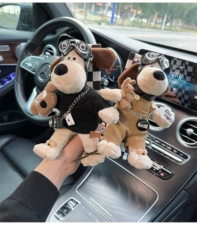 立體飛行狗玩偶時尚款 汽車安全帶護肩套2