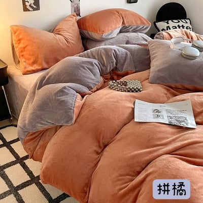 特價牛奶絨床包組  雙人1.51