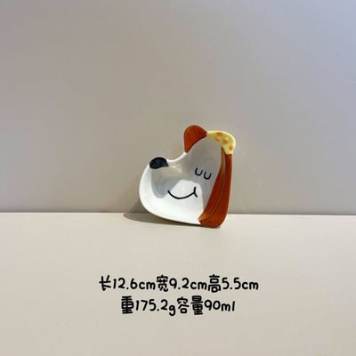 Ins風幸運陶瓷小食碟4入5