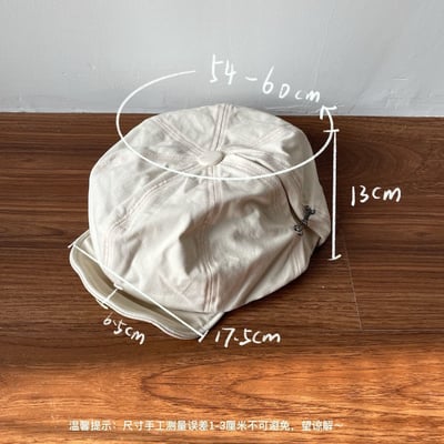 日系文藝八角帽顯臉小雲朵貝雷帽10