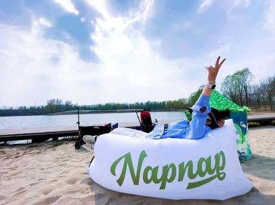 時尚野餐露營快速充氣沙發5