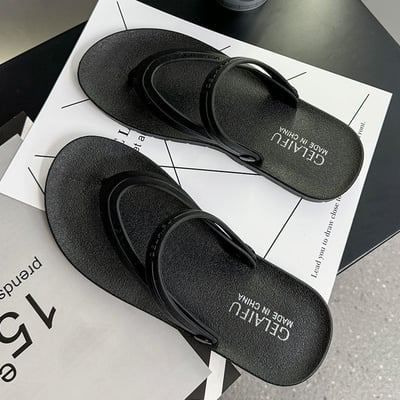 夏日百搭沙灘拖鞋 情侶款夾腳後帶涼鞋9