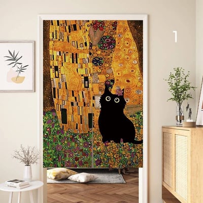 黑貓藝術生系列門簾1