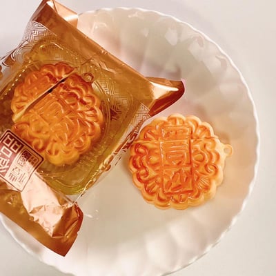 蛋豆沙中秋月餅AirPods保護套2