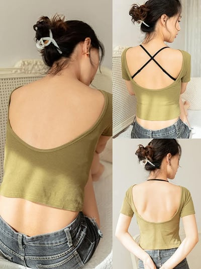 妳在找的 大露背U型美背吊帶內衣8