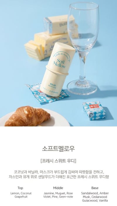 韓國 DAILY COMMA Bello de Perfume 經典持香固體香膏 4.7g6