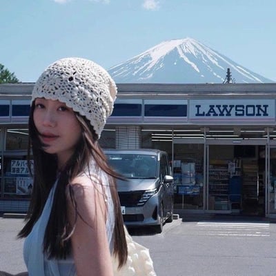 日系手工鏤空鉤花針織帽2