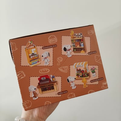 Snoopy超市積木盲盒8入8