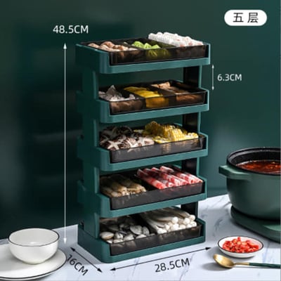 居家必備多功能多層收納配菜盤9