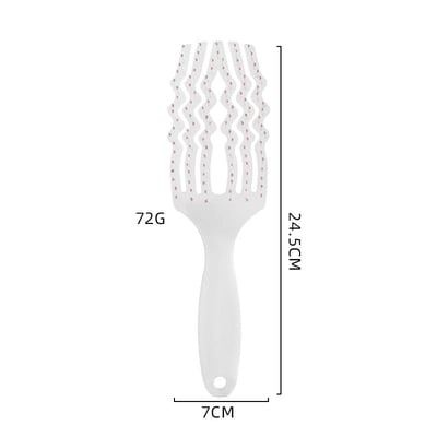 優質六爪鏤空豬鬃毛排骨按摩梳10