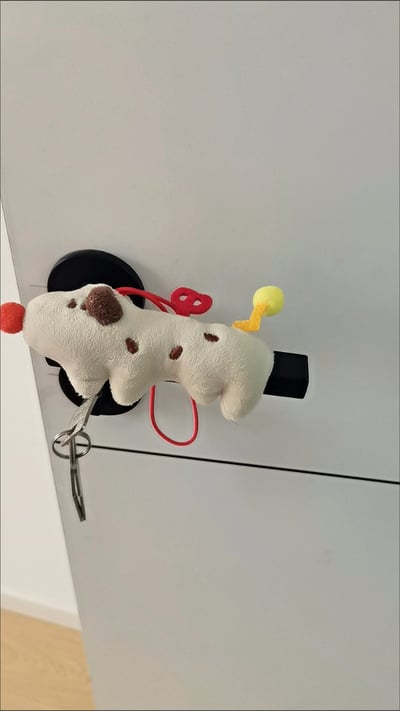 ins童趣卡通 可愛小狗門把手防護套買1送25