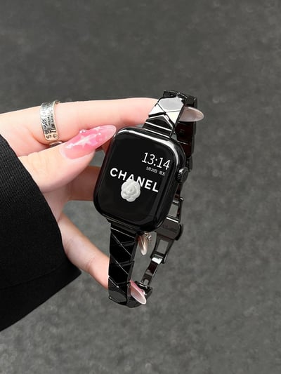 Apple Watch 細版鋼帶幾何切面金屬錶帶4