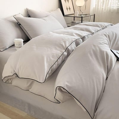 適合男士系列 純色長絨棉4件床包件套4