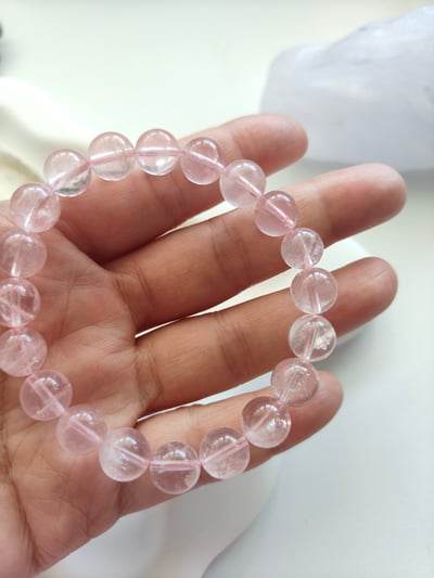 粉水晶手鍊｜8mm 天然粉水晶6
