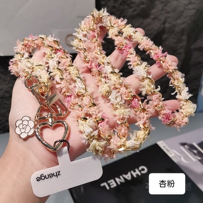 小香風編織金屬鏈手機掛繩 斜背長款百搭 輕奢感隨身背帶10