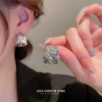 銀色簡約氣質系列耳環7入組3