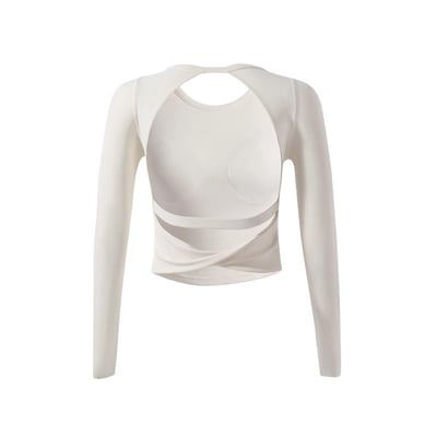 氣質美背 開背交叉瑜伽上衣  顯腰身 運動普拉提訓練服3