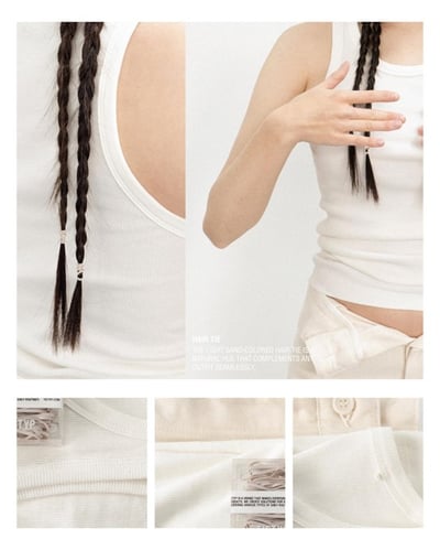 TIETYP 莫藍迪色彈性綁髮圈 50入 9色隨機發貨4